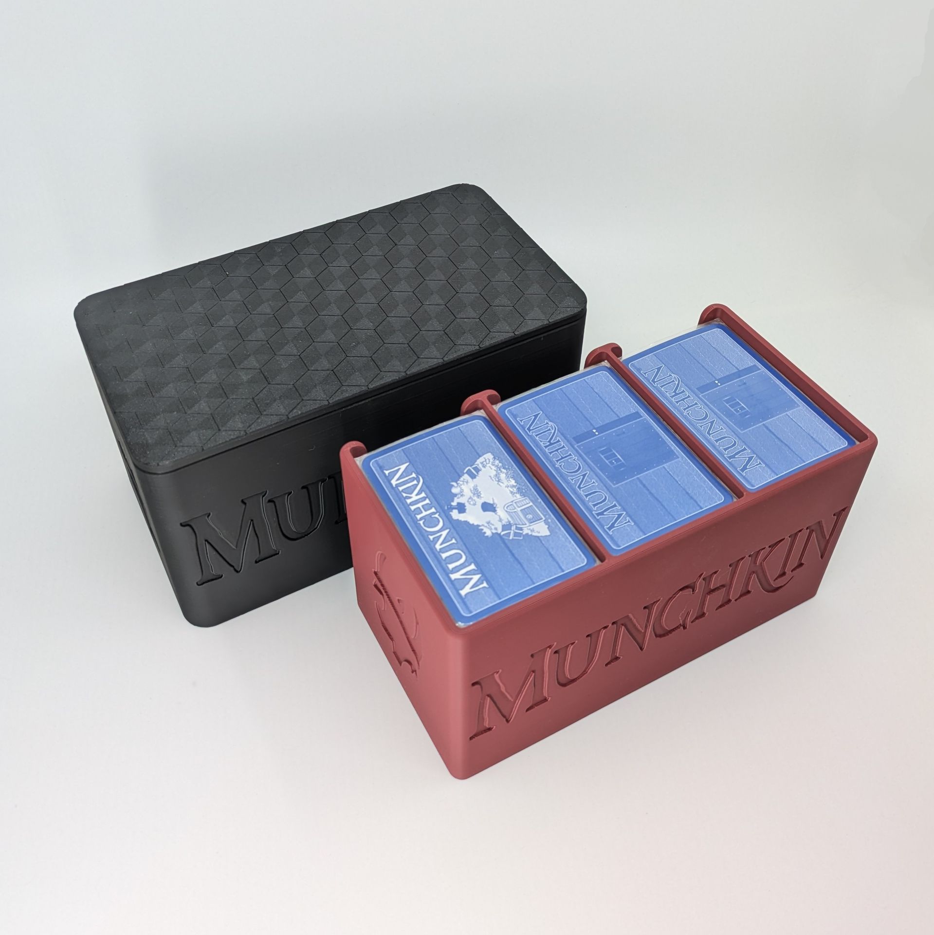 Venchartt Munchkin Box Boite de rangement jeux de société Création en impression 3D personnalisable Boite Jeux de société Artisanal Lyon Personnalisé Accessoire Extensions Cartes Sur mesure Rangement